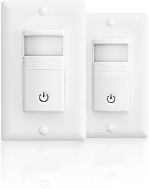 Occupancy Sensor Switch, No Neutral Motion Light Switch, 2 Pack | Single Pole OC
