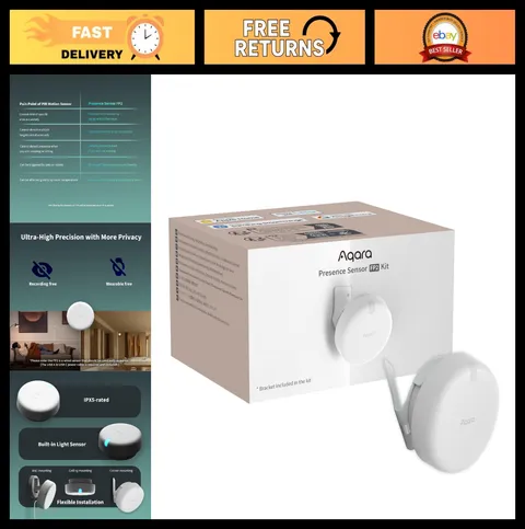 mmWave Radar Motion Sensor Bracket Set - Multi-Person Detection, Fall Alerts, Ho
