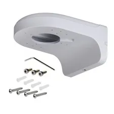 PFB204W Waterproof Aluminum Alloy Wall Mount Bracket Fits Dome IP Camera White
