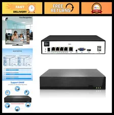 12MP 4CH POE NVR Security Camera Network Video Recorder - Home Surveillance Syst