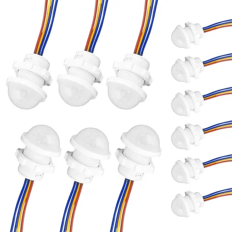 12 Pack Motion Sensor Switch 85-265V 40W, PIR Wall/Ceiling Mount with 30s Aut...