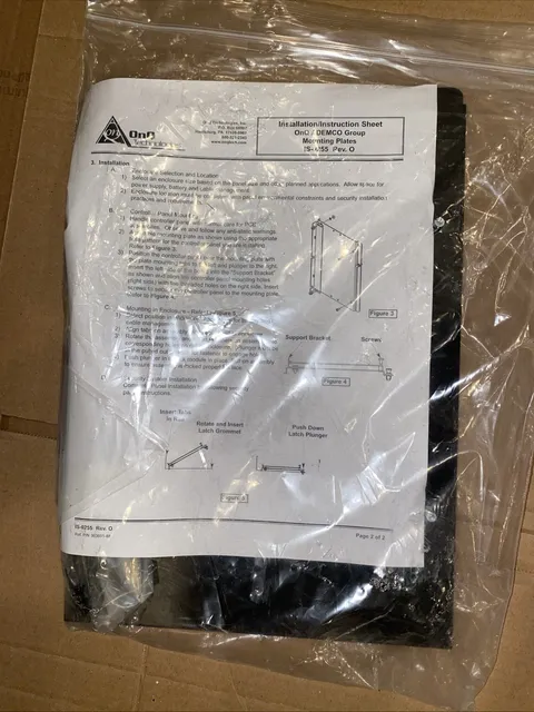 OnQ 364715-01 Honeywell / Ademco 8 Bit Board universal Mounting Plate (NEW)