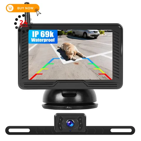 Wireless Backup Camera for Car 4.3 Inch Monitor AHD Camera,