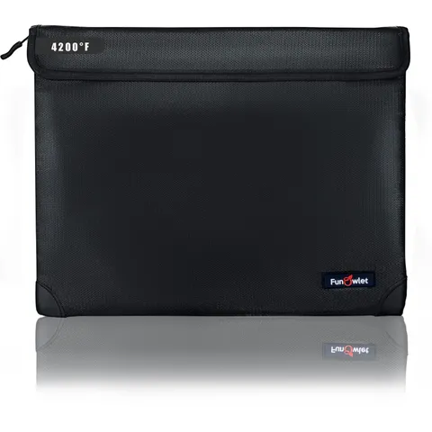 Best Waterproof Money Document Bag with 4200F Heat Insulated Safe Storage Pouch
