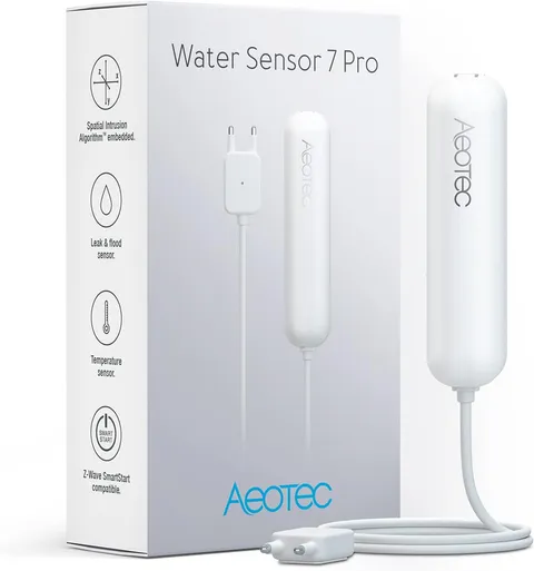 Water Sensor 7 Pro: Flood, Temp & Humidity Sensor, Z-Wave Plus Compatible