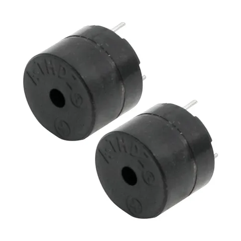 DC 5V 85db Industrial Black Active Electronic Buzzer 2 Piece
