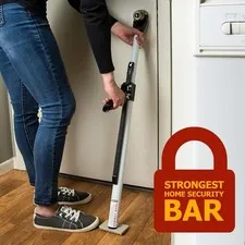 Buddybar Door Jammer Home Security Door Bar 2,560 lbs of Force Stops Intruders