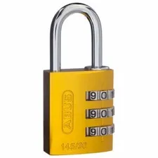 ABUS 30mm -Combination Padlocks-School Locker Padlock -YELLOW-14530YEL