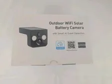 outdoor wifi solar battery camera security