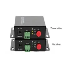 4CH Video Data Fiber Optical Converter Transmitter Receiver Servelliance CCTV