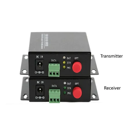 4CH Video Data Fiber Optical Converter Transmitter Receiver Servelliance CCTV
