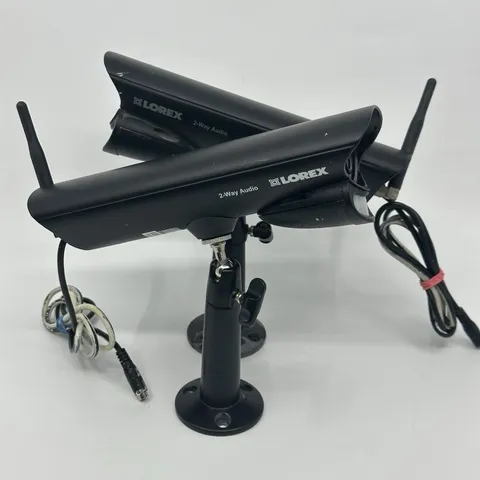 Lot Of 2 Lorex Security Camera Model MC2700 w/ 2 Way Audio Tested Working