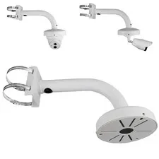 Dome Camera Universal Heavy-Duty Outdoor Security Camera Pole Mount Bracket U...