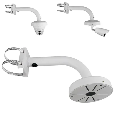 Dome Camera Universal Heavy-Duty Outdoor Security Camera Pole Mount Bracket U...