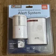 Power To Go Infrared Driveway & Vehicle Alert System Wireless Motion Activated 