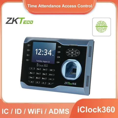 ZKteco iclock360 WiFi/ID/IC Fingerprint time attendance Time Recorder Time Clock