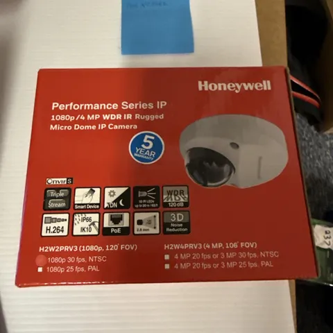 Honeywell Performance Series IP Micro Dome Rugged Camera White H2w2prv3