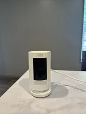 Ring Stick Up Cam Indoor/Outdoor Wi-Fi Security Camera 1080p Battery Alexa White