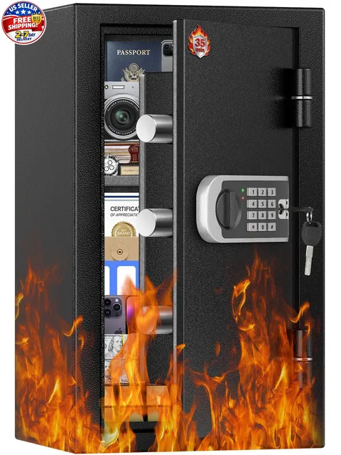 2026 3.6 Cu Ft Large Safe for Home Use, Security Safe Box with Smart Alarm Syste
