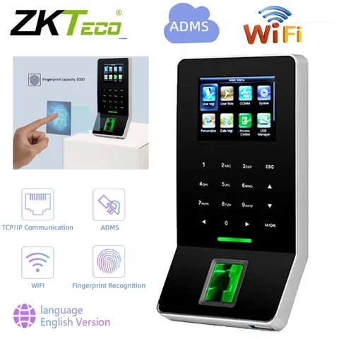 ZKTeco F22 WiFi TCP/IP ADMS Biometric Fingerprint Access Control Time Attendance