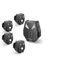 Wuloo Solar Driveway Alarm Wireless Outside Weatherproof 1/3 Mile Long Range