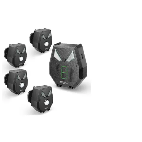 Wuloo Solar Driveway Alarm Wireless Outside Weatherproof 1/3 Mile Long Range