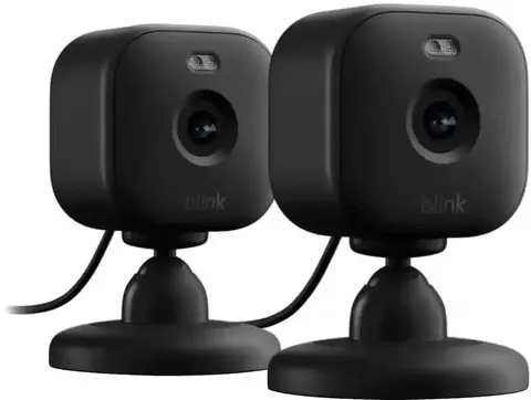 Blink Mini 2 Home Security & with HD video,color night view, 2 Cameras.