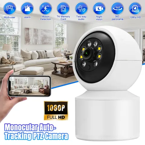 Wifi Wireless Security Camera System 1080P HD Outdoor Home Night Vision PTZ Cam