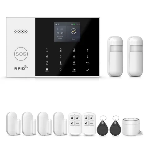 Home Security System,12 Pieces Wireless Alarm System with Door Alarms,Motion ...