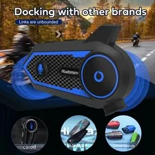 2 Pack 1000M Bluetooth Motorcycle Helmet Intercom Wireless Headset with Mic