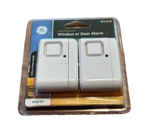 (2) GE 45115 Personal Security Wireless Window or Door Alarm - Entry Chime Mode