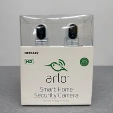 Arlo VMS3230 HD 1280 x 720 Wireless Security System with 2 Cameras - White