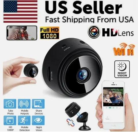 MINI WIRELESS WIFI IP CAMERA HOME SECURITY RECORD DVR NIGHT VISION HD USB 1080P