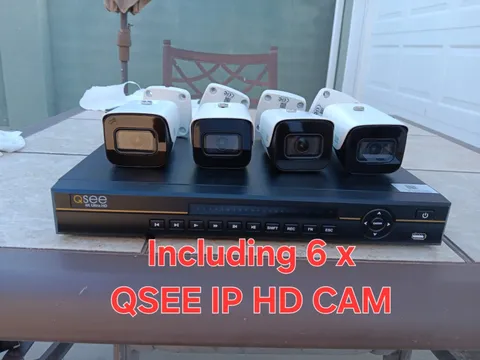 Q-See NVR 16-channel 4K HD-8TB QC8932 +6x HD IP CAM QCN8093B-N - Fully Tested