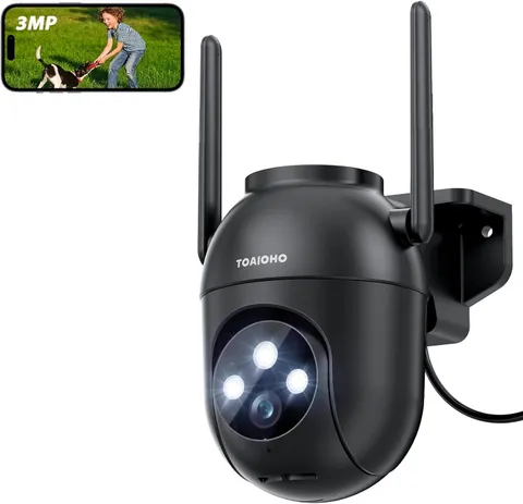 3MP Security Camera Outdoor Wired: Camera for Home Security Outdoor 2.4G/5G Wifi