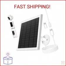 8W Solar Panel for Ring Camera, Solar Panel Charger Compatible with Ring Stick U