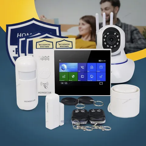 HOMSECUR Wireless WIFI 4G LCD Home House Alarm System