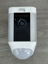 Ring Spotlight Cam Battery 5AT3S8 White Main Unit Only FOR PARTS AS IS