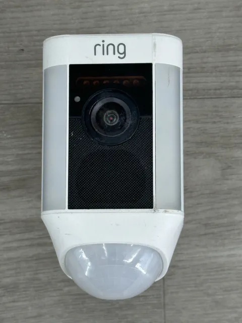 Ring Spotlight Cam Battery 5AT3S8 White Main Unit Only FOR PARTS AS IS
