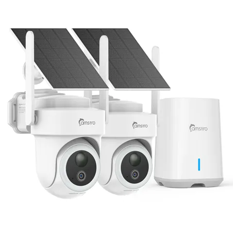Camstro 4K Wireless Solar Battery Powered Security Camera System Auto Tracking