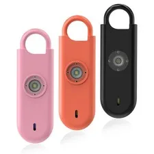 140dB Personal Safety Alarm Keychain 3 Pack with Strobe Light NEW