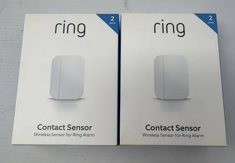 Ring Alarm Contact Sensor - 2nd Gen, Lot Of #2 (2 Packs Of 2) 4 Contact Sensors*