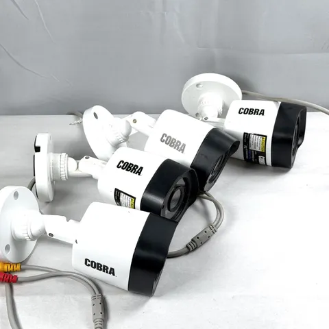 Lot of 4 Cobra 63891 Security Camera, HD 1080p, Color, Night Vision, 12V, BNC