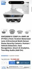 Security Camera, Recognition, Smart AI Analytics, Two-Way Audio