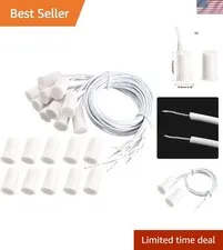 N.C. Recessed Wired Security Window Door Contact Sensor Alarm Magnetic Reed S...