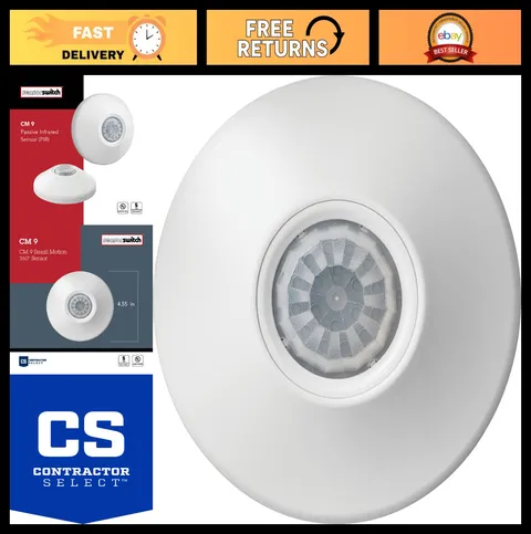 Ceiling Motion Sensor - PIR Occupancy Detector, 360° Indoor Low Voltage Detectio
