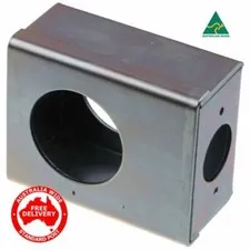 Weld On Zinc Plated Steel Lock Box For Gates-Suits Deadbolts-FREE POST! 04141060