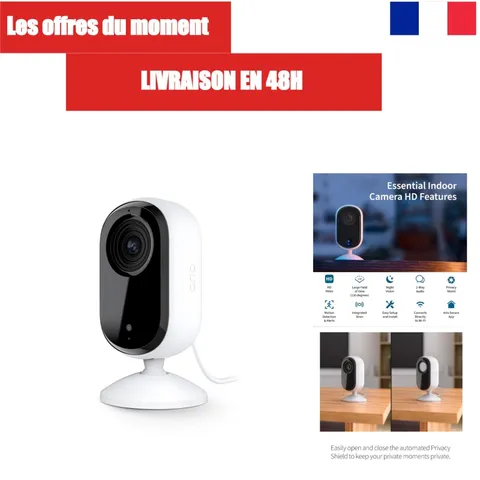 Arlo Essential Indoor Security Camera 1080p HD Wi-Fi White VMC2060