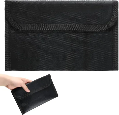 Waterproof and Fireproof Money Bag, 5200°F Water Resistant Fire Proof Money Bag