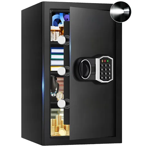 5.2 Cuft Large Safes for Home, Security Fireproof Safe Box with Programmable Key
